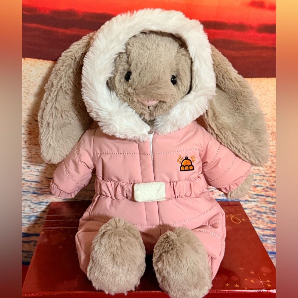 Jellycat Bashful Bunny Snow Suit-RETIRED!
